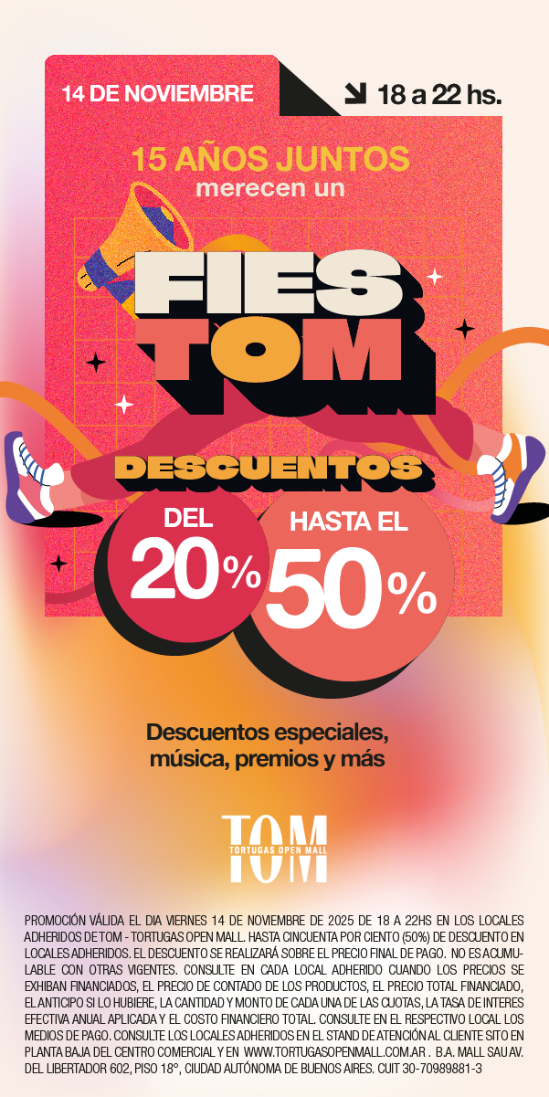 ¡FIESTOM 15 años juntos!